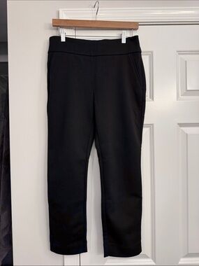 CAbi Black Ponte Side-zip Pants